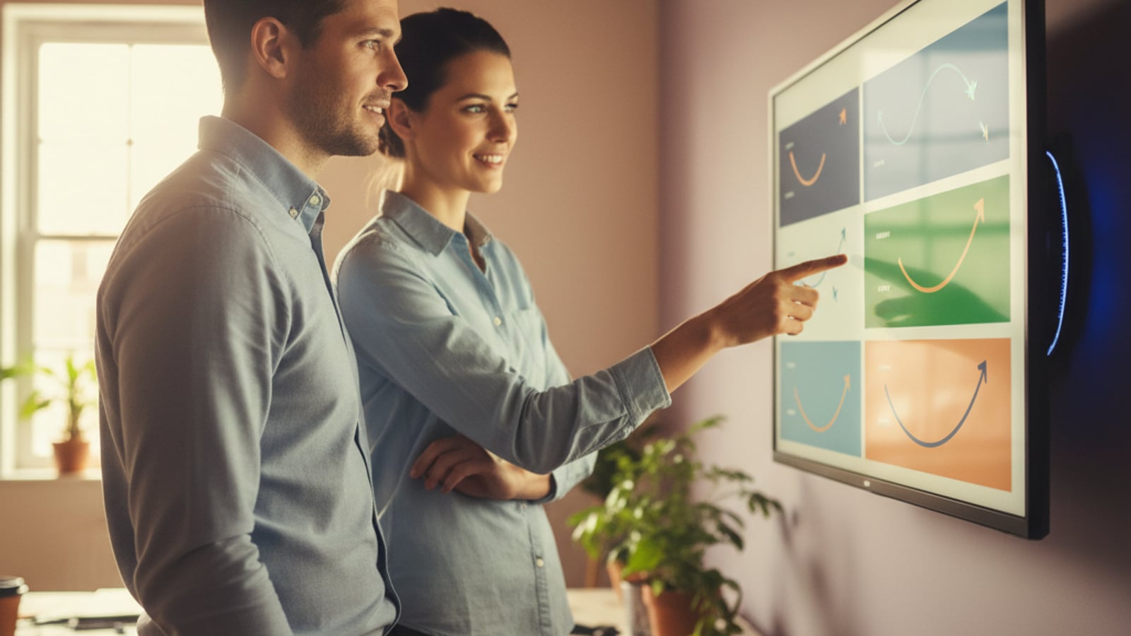 Confident engineers review a clean, organized dashboard, demonstrating control over their production RAG and LLM agents for AI SaaS products.