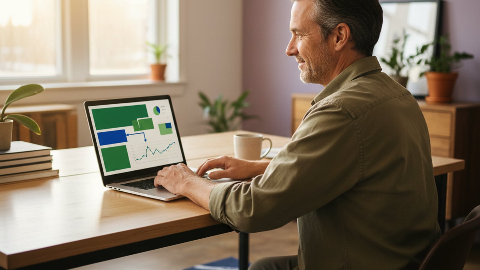 A confident CTO smiles, viewing a clear, organized dashboard reflecting stable, predictable stripe billing for AI SaaS products.